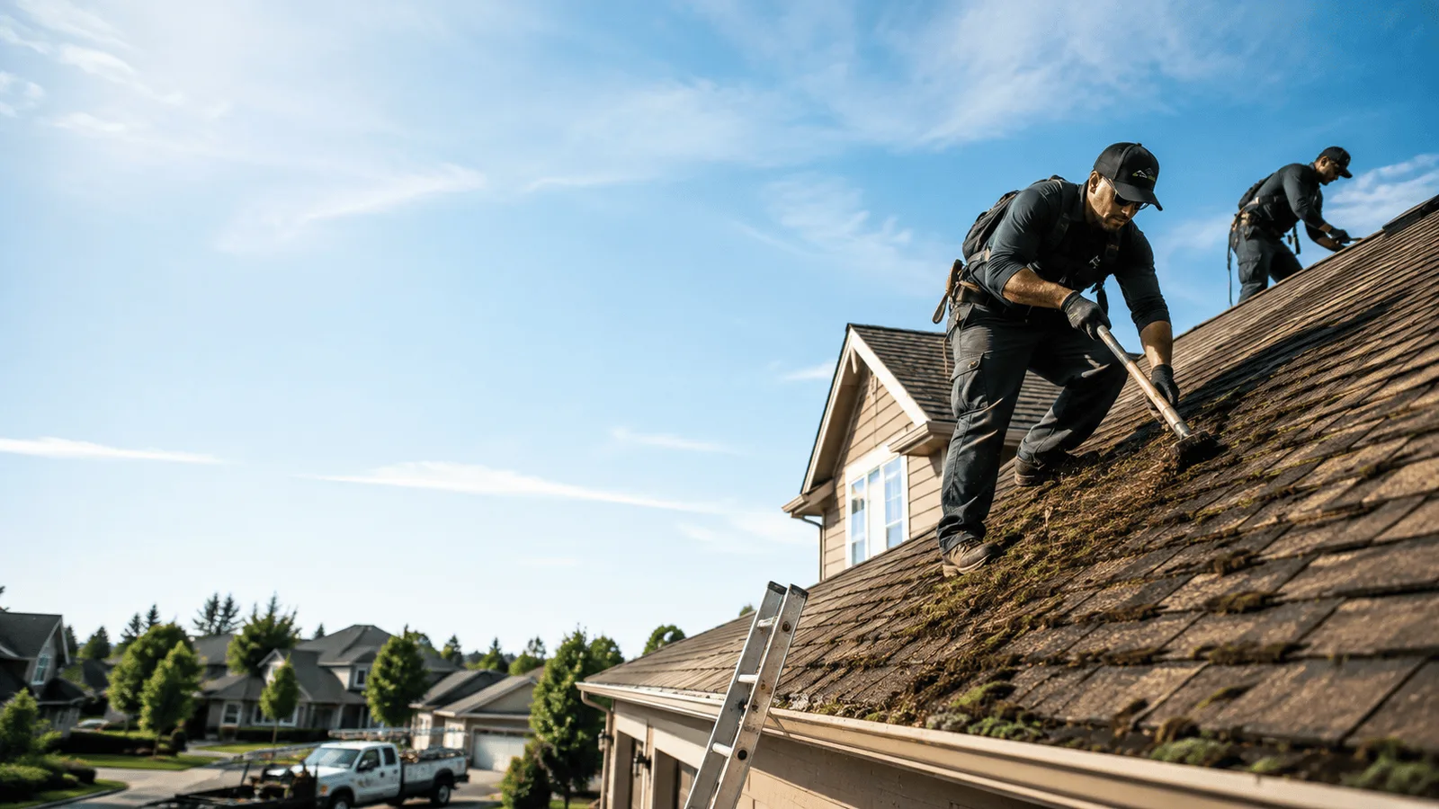 Roof Moss Removal in Center Cross, VA near me